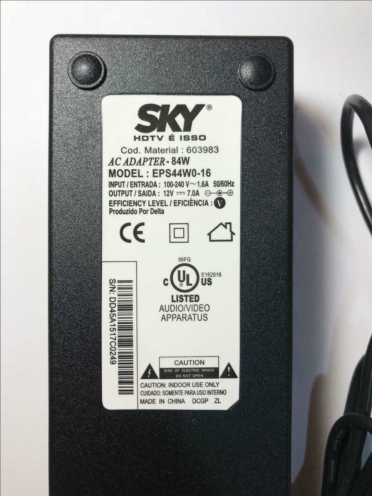 NEW SKY 603983 EPS44W0-16 12V 7.0A POWER SUPPLY CHARGER